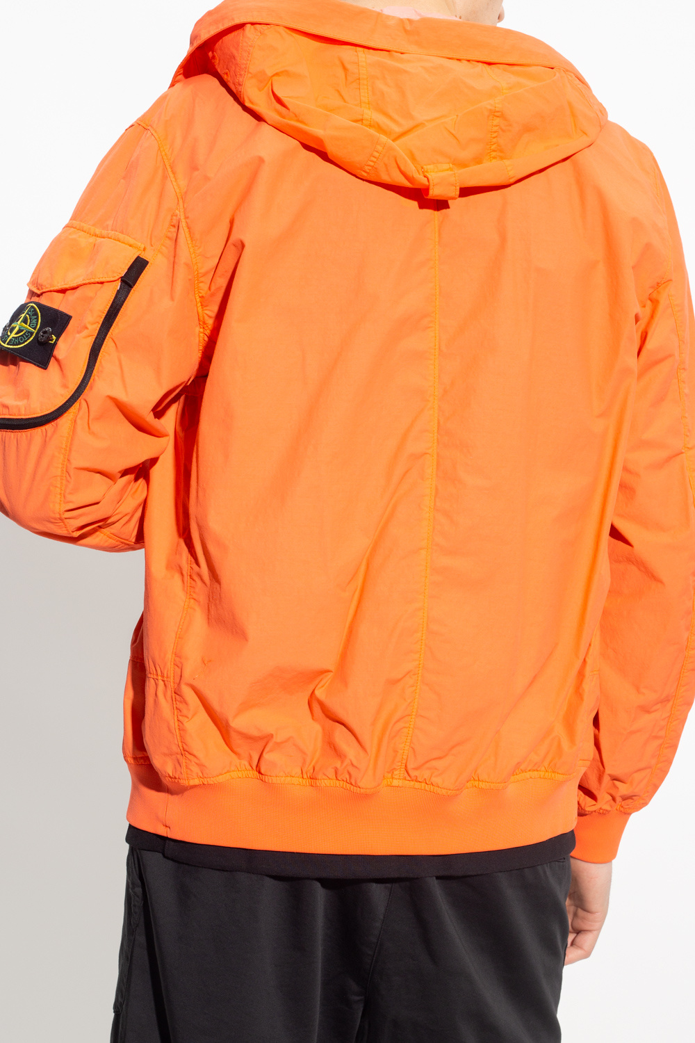 Stone island orange outlet parka